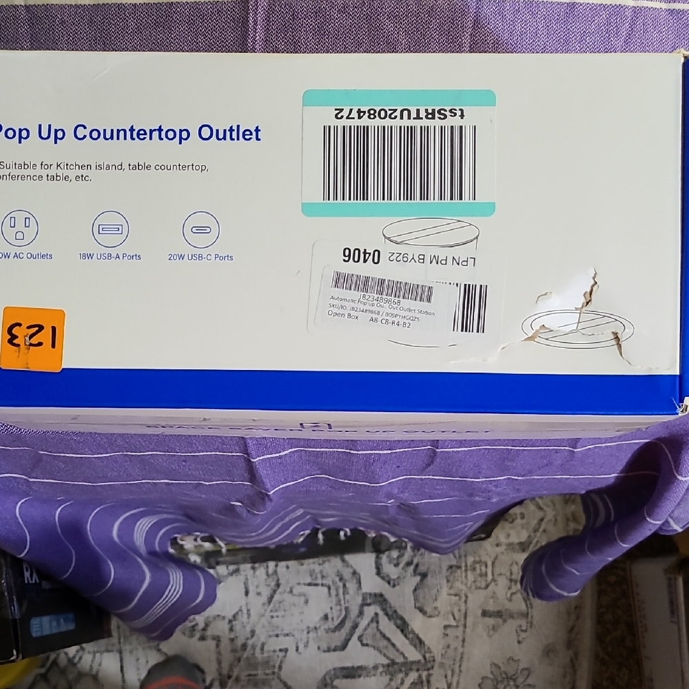 Pop Up Countertop Outlet with USB Ports
